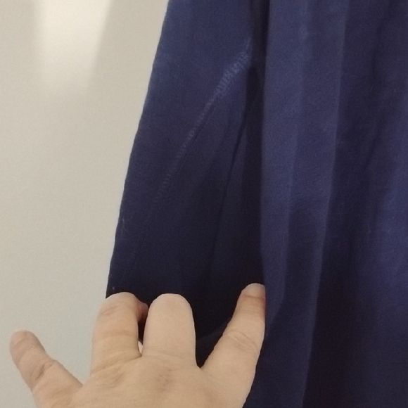 J. Crew Dark Blue Sleeveless Casual Preppy Classic Midi Dress With Pockets - Picture 9 of 14